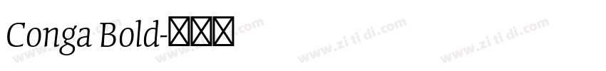 Conga Bold字体转换